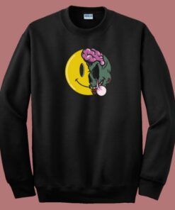 Zombie Emoji Smiley 80s Sweatshirt Zombie Emoji Smiley 80s Sweatshirt