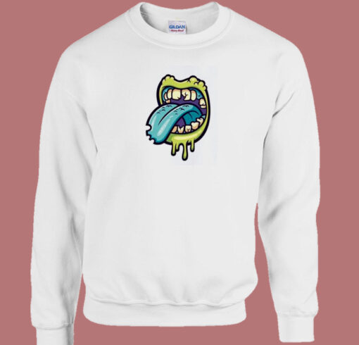 Zombie Mouth 80s Sweatshirt