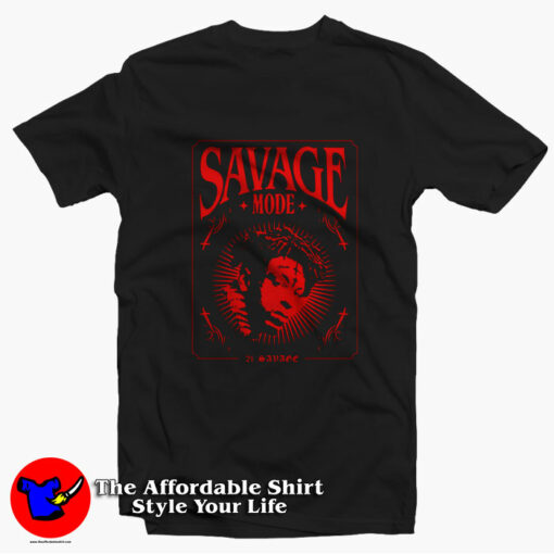 21 Savage Vintage Savage Mode ll Unisex T-shirt On Sale