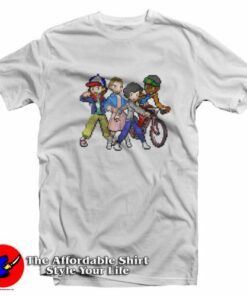 8-Bit Stranger Things Graphic Unisex T-Shirt On Sale 8-Bit Stranger Things Graphic Unisex T-Shirt On Sale