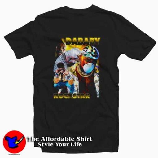 90s Rap Rockstar DaBaby Graphic T-shirt On Sale