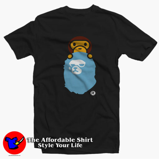 A Bathing Ape Double Head Monkey Camo T-shirt On Sale