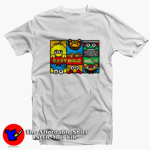 A Bathing Ape Sesame Street Characters T-Shirt On Sale