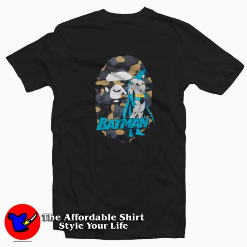 A Bathing Ape x DC Batman Head Unisex T-shirt On Sale