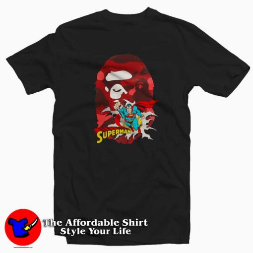 A Bathing Ape x DC Superman Unisex T-shirt On Sale