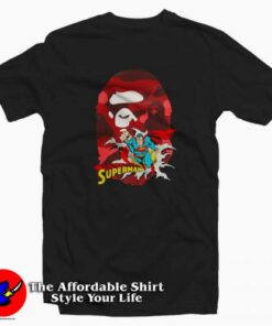 A Bathing Ape x DC Superman Unisex T-shirt On Sale A Bathing Ape x DC Superman Unisex T-shirt On Sale