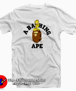 A Bathing Ape x Garfield Up Head Milo Unisex T-shirt On Sale A Bathing Ape x Garfield Up Head Milo Unisex T-shirt On Sale