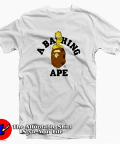 A Bathing Ape x Garfield Up Head Milo Unisex T-shirt On Sale A Bathing Ape x Garfield Up Head Milo Unisex T-shirt On Sale