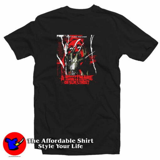 A Nightmare On Elm Street Inspired Movie Poster T-Shirt