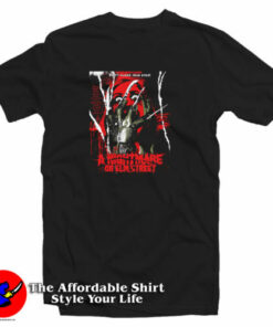 A Nightmare On Elm Street Inspired Movie Poster T-Shirt A Nightmare On Elm Street Inspired Movie Poster T-Shirt