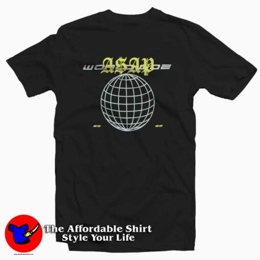 A$AP Worldwide Globe Unisex T-shirt Cheap