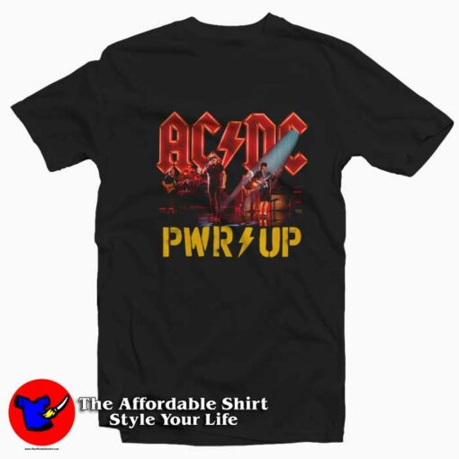 ACDC Power Up Stage Lights Official T-shirt On Sale