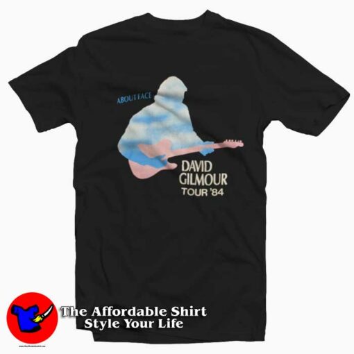 About Face David Gilmour Tour Vintage Graphic T-Shirt On Sale