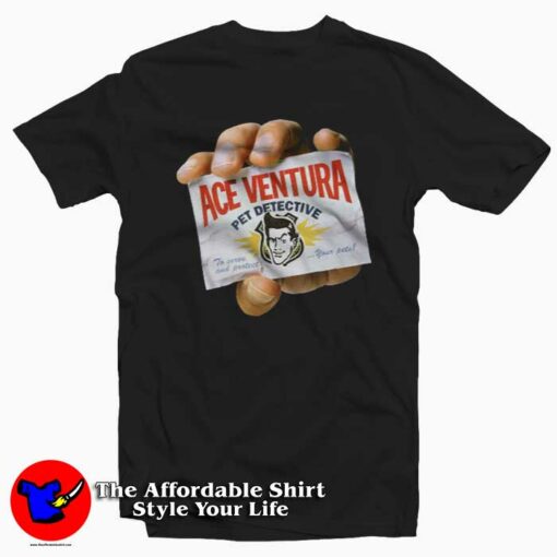 Ace Ventura Pet Detective Jim Carrey Graphic T-Shirt On Sale