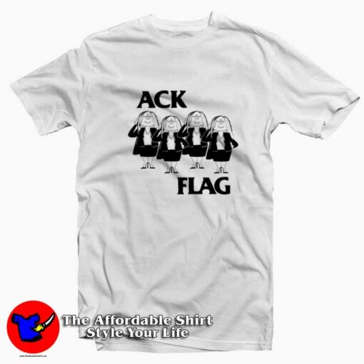 Ack Flag Black Flag Cathy Mash Up Parody T-shirt On Sale