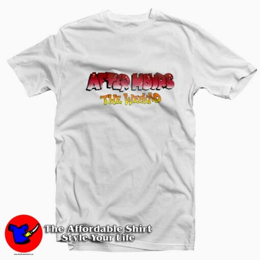 After Hours The Weeknd Airbush Unisex T-shirt On Sale