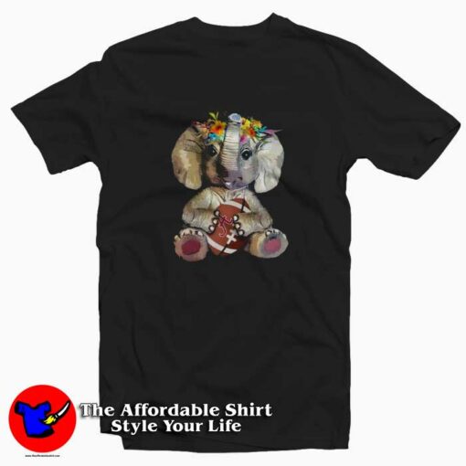 Alabama Crimson Tide Elephant Flower T-shirt On Sale