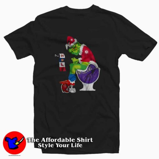 Alabama Crimson Tide Grinch Funny T-shirt On Sale