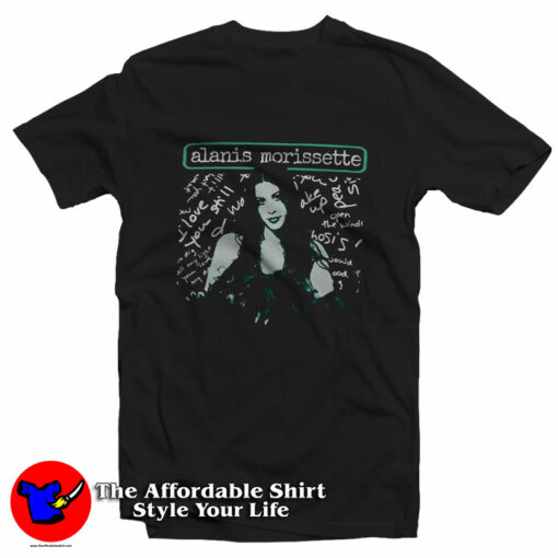 Alanis Morissette Portrait Graphic Unisex T-Shirt On Sale