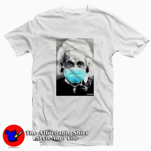 Albert Einstein Mask Face Funny Unisex T-shirt On Sale