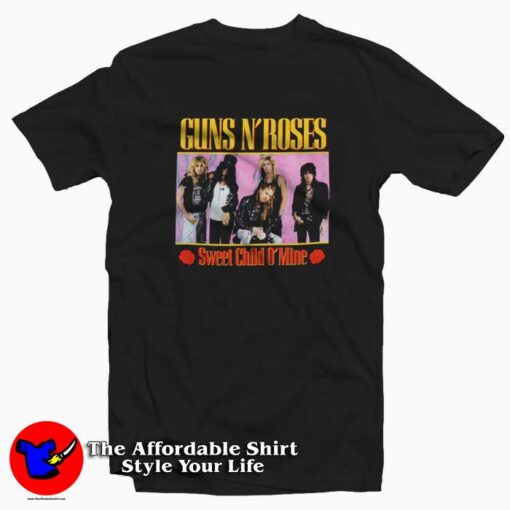 Album Guns N Roses Sweet Child O Mine T-shirt On Sale