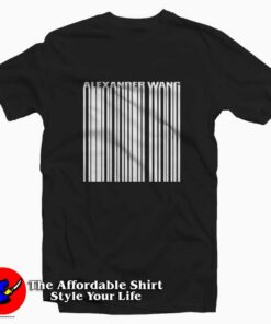 Alexander Wang Barcode Unisex Summer T-shirt On Sale Alexander Wang Barcode Unisex Summer T-shirt On Sale