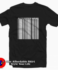 Alexander Wang Barcode Unisex Summer T-shirt On Sale Alexander Wang Barcode Unisex Summer T-shirt On Sale