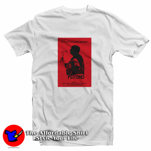 Alfred Hitchcock’s Psycho Movie Poster T-Shirt