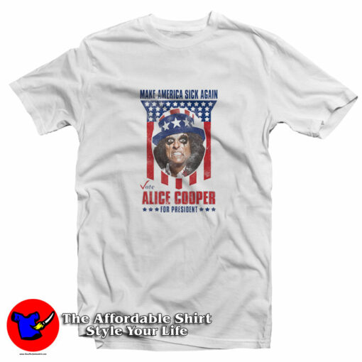 Alice Cooper For President 2024 Make America T-Shirt