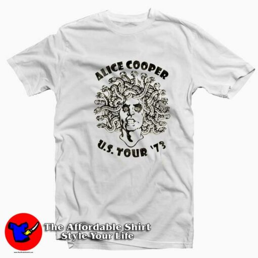 Alice Cooper Medusa USA Tour Graphic T-Shirt On Sale