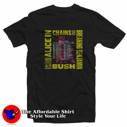 Alice In Chains Benjamin Bush US Tour Unisex T-Shirt On Sale