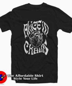 Alice In Chains Black Gives Way To Blue Graphic T Shirt On Sale 1