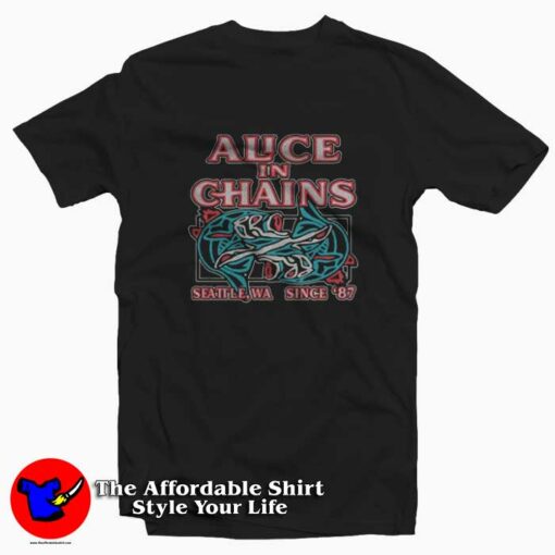 Alice In Chains Seattle Washington Vinitage T-Shirt On Sale