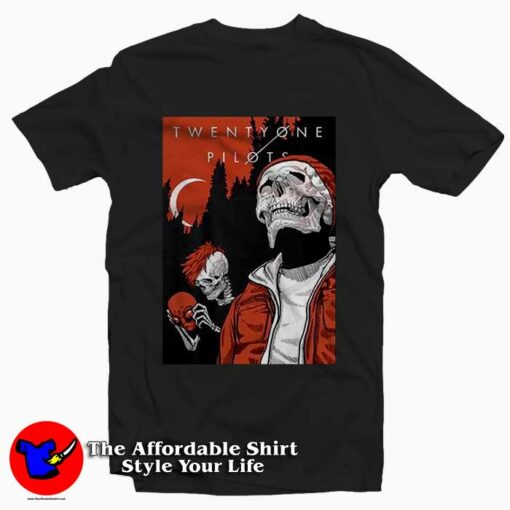 Alien And Skull Twenty One Pilots Tee Shirt