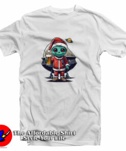 Alien Santa Claus Character Goblin Celebrating Christmas T-Shirt Alien Santa Claus Character Goblin Celebrating Christmas T-Shirt