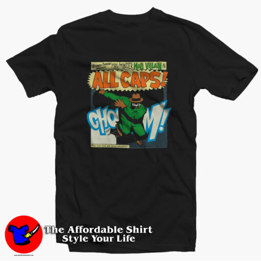 All Caps MF Doom Madvillain Hip Hop Unisex T-shirt On Sale