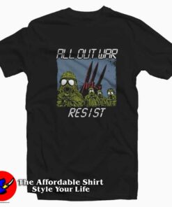 All Out War Resist Vintage Graphic Unisex T-shirt On Sale All Out War Resist Vintage Graphic Unisex T-shirt On Sale