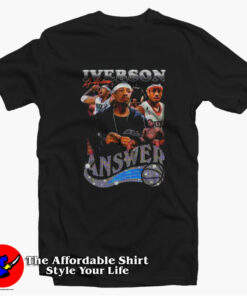 Allen Iverson The Answer Philadelphia 76ers T-shirt On Sale Allen Iverson The Answer Philadelphia 76ers T-shirt On Sale