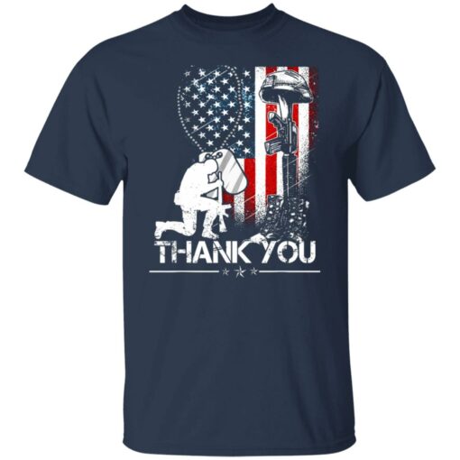 America flag thank you shirt