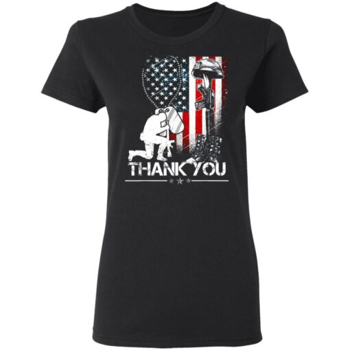 America flag thank you shirt