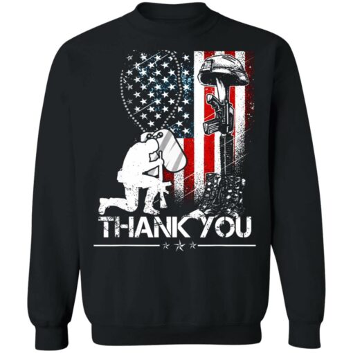 America flag thank you shirt