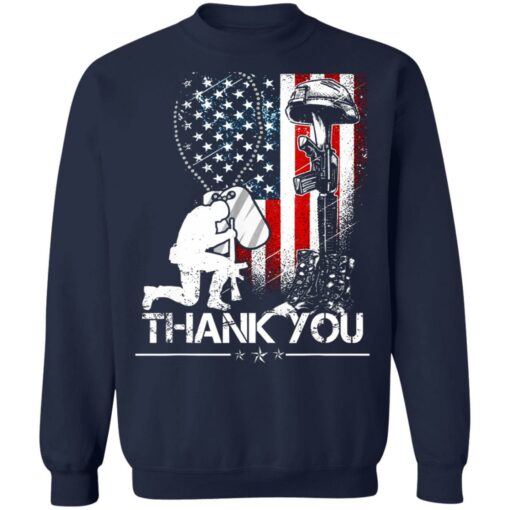 America flag thank you shirt