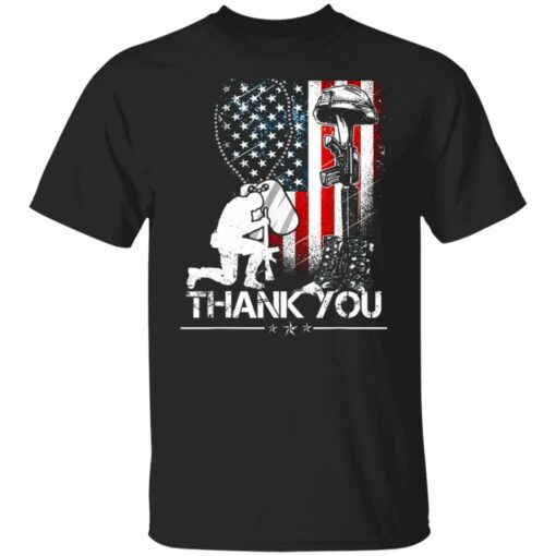 America flag thank you shirt