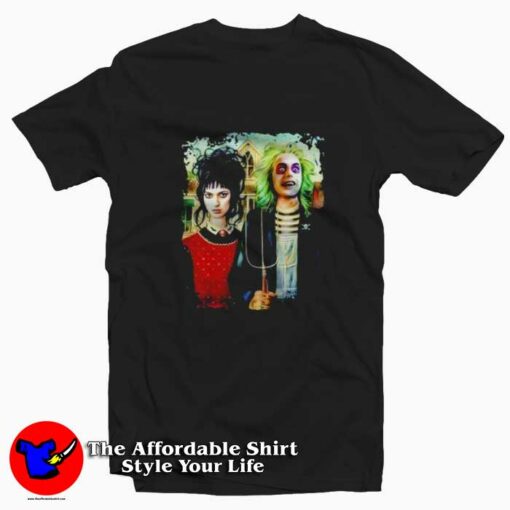 American Beetlejuice Gothic and Lydia T-shirt On Sale