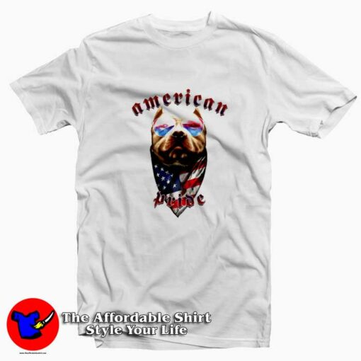 American Flag Pride Pit Bull Funny Unisex T-shirt On Sale