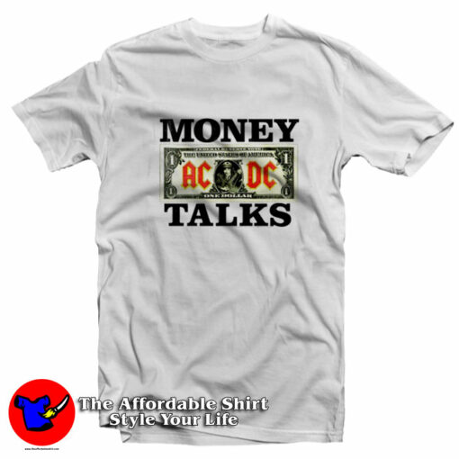 Angus Bucks ACDC Money Talks  Vintage T-Shirt On Sale