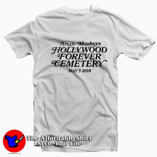 Arctic Monkeys Hollywood Forever Cemetery T-shirt On Sale