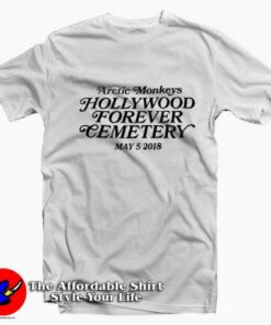 Arctic Monkeys Hollywood Forever Cemetery T-shirt On Sale Arctic Monkeys Hollywood Forever Cemetery T-shirt On Sale