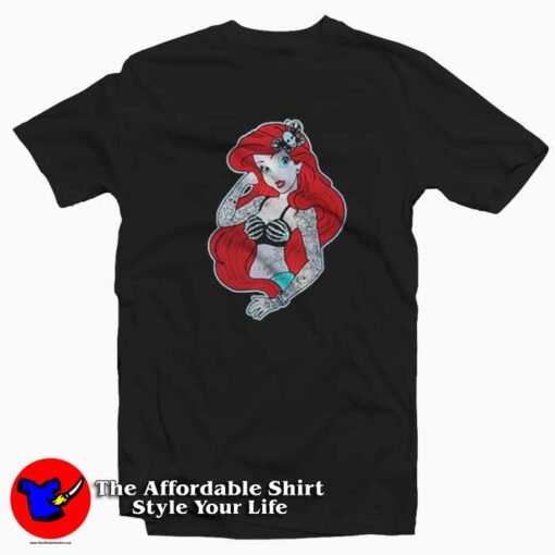 Ariel Daddy’s Lil Mermaid Tattoo Unisex T-shirt On Sale