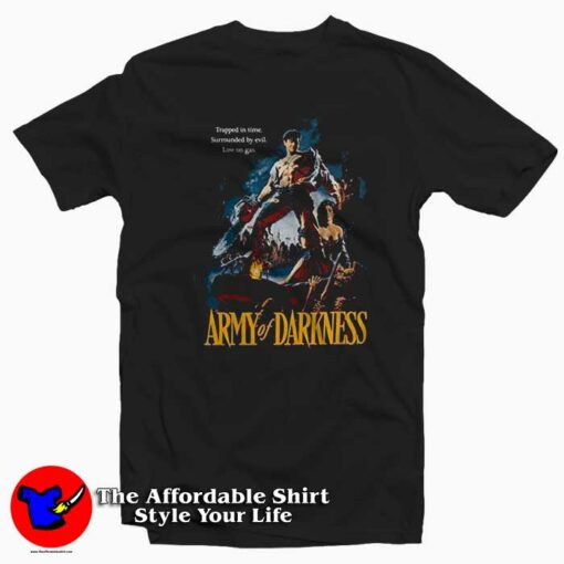 Army of Darkness Horror Comedy Movie T-shirt On Sale